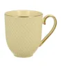 Minimalistyczny ceramiczny kubek VESPER w kolorze ecru o gładkiej powierzchni – sklep dorotea.pl